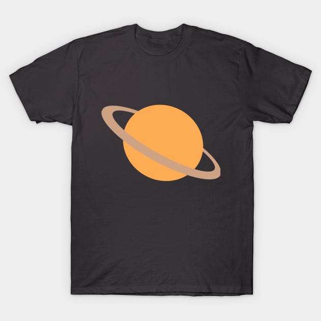 Planet Saturn Leans Right T-Shirt by JeanGregoryEvans1